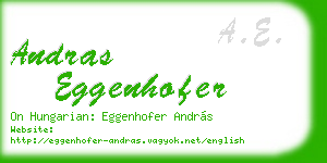 andras eggenhofer business card